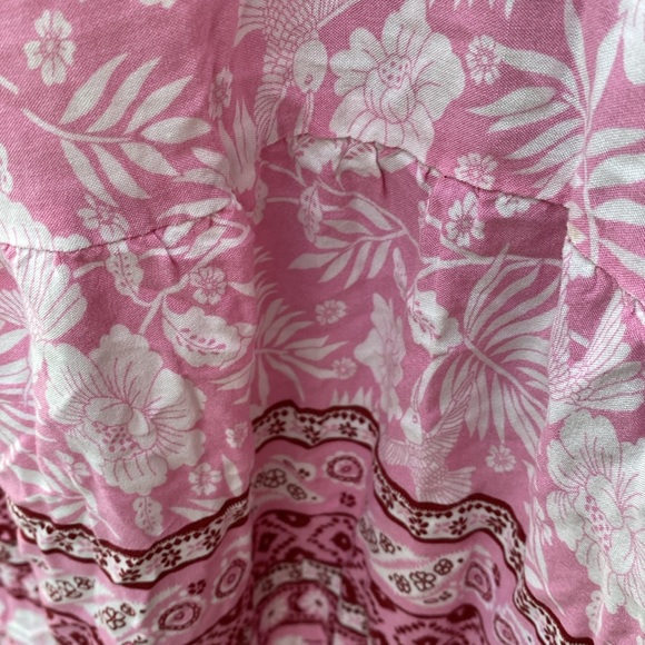 Aakaa beautiful pink floral flowy maxi sundress from high end boutique - Picture 5 of 15